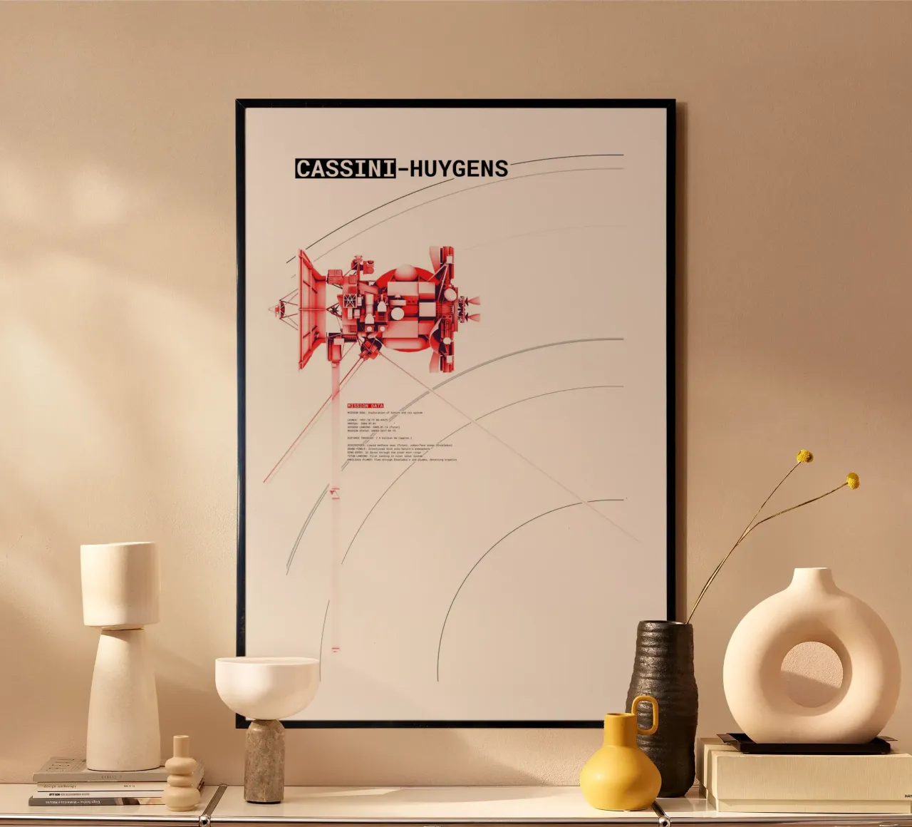Cassini Huygens SpaceProbe poster by ztrick