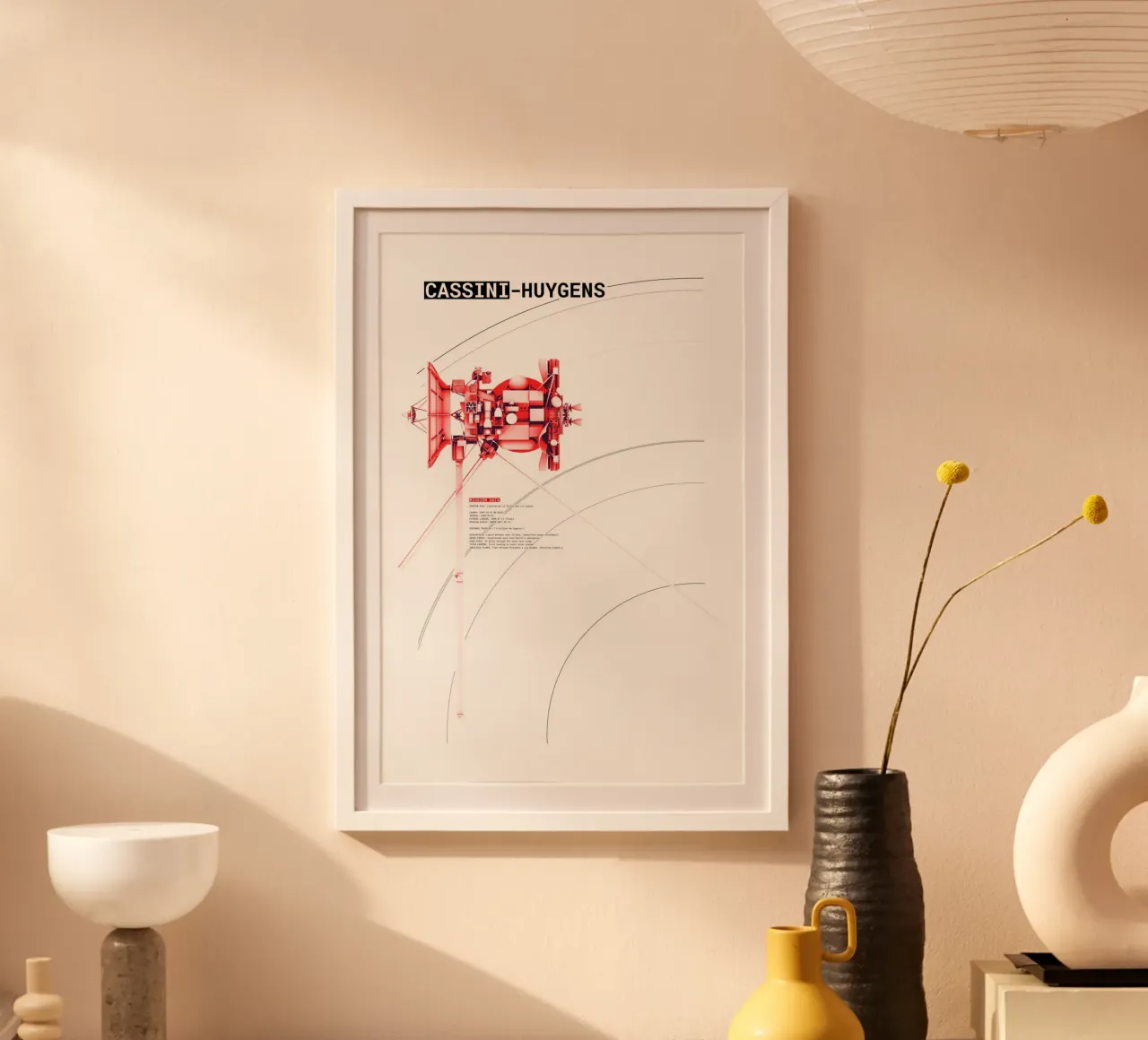 Cassini Huygens SpaceProbe poster by ztrick