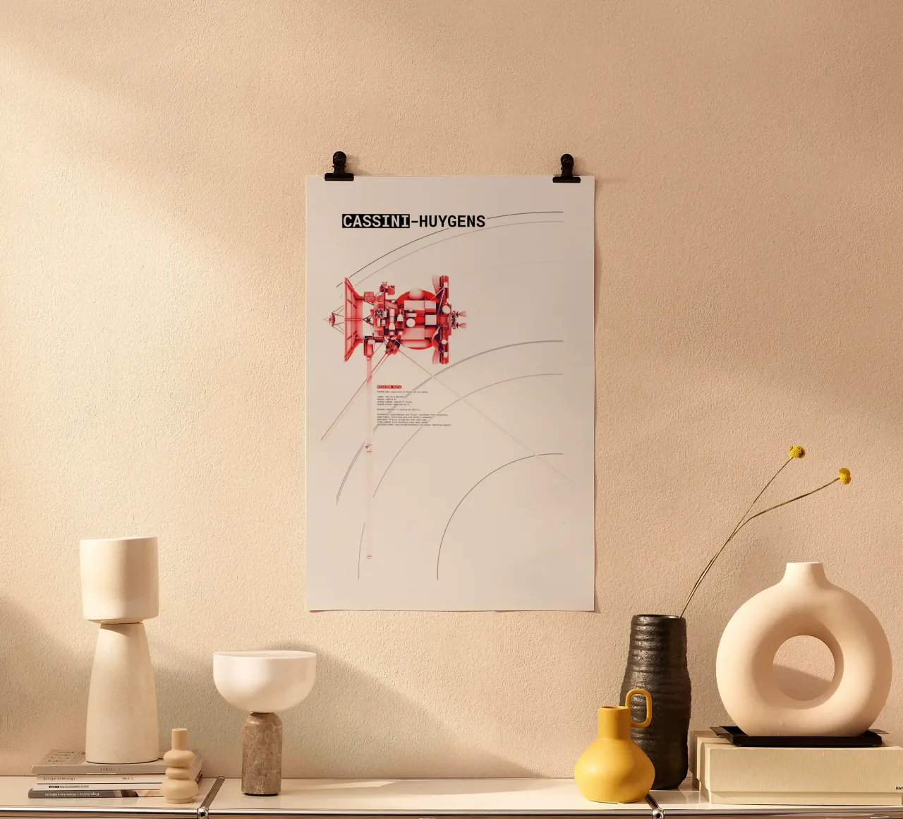 Cassini Huygens SpaceProbe poster by ztrick