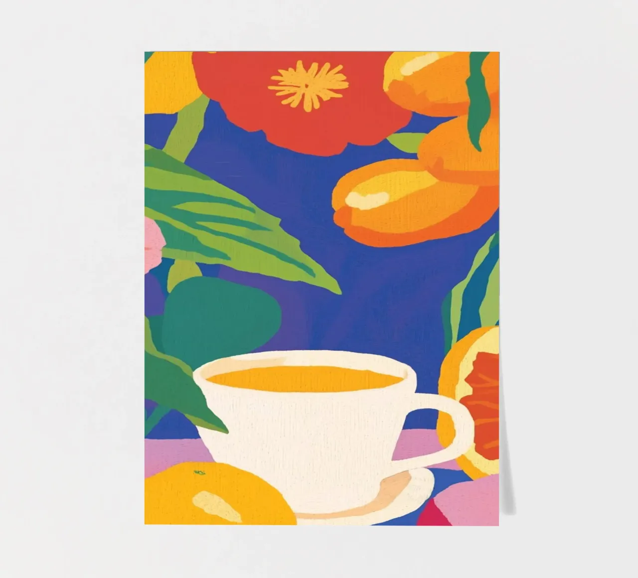 Disfrutar del café en el jardín de flores pack de pegatina de Carinaprint
