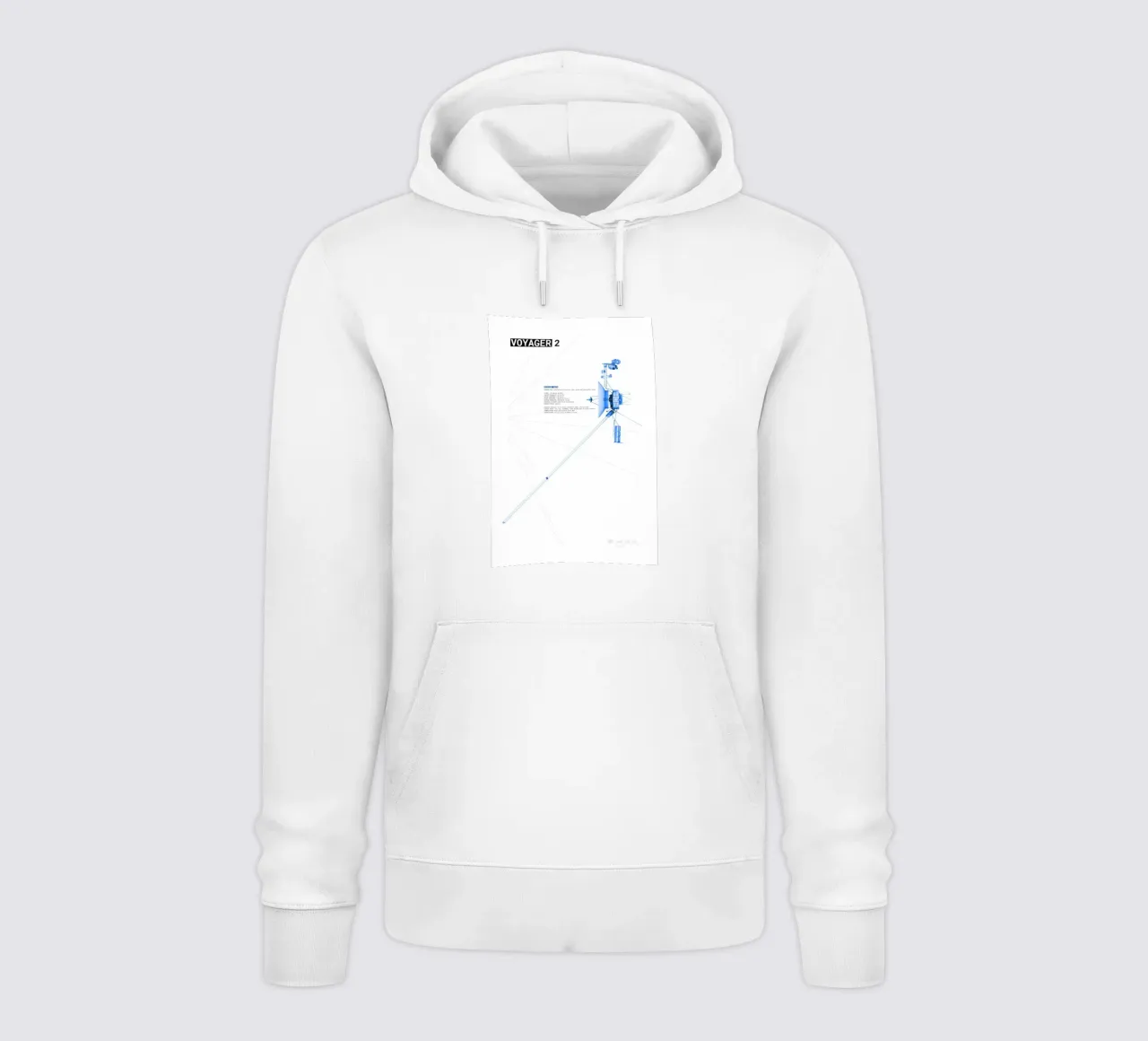 Voyager 2 SpaceProbe felpa con cappuccio da ztrick