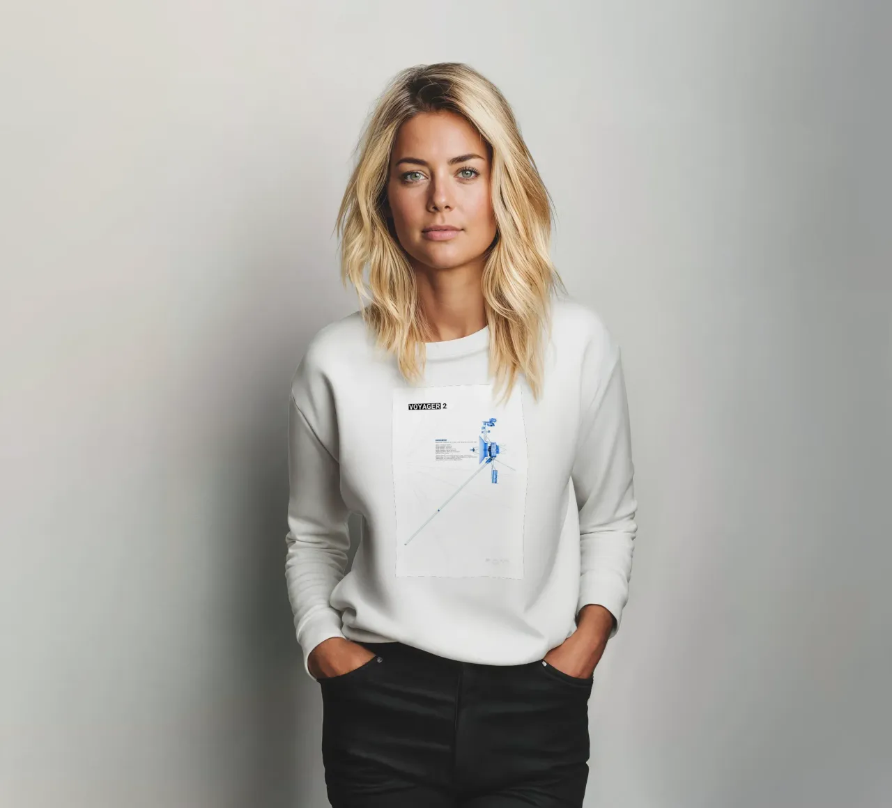 Voyager 2 SpaceProbe felpa da ztrick