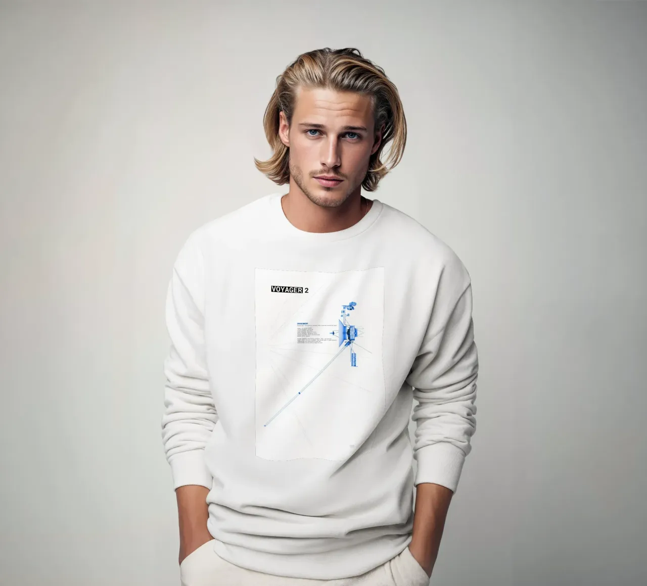 Voyager 2 SpaceProbe felpa da ztrick