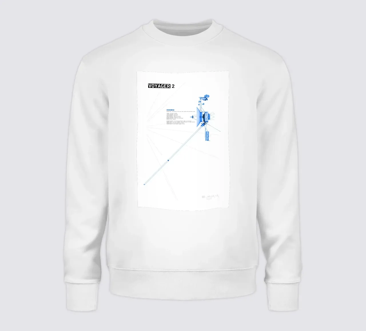 Voyager 2 SpaceProbe felpa da ztrick