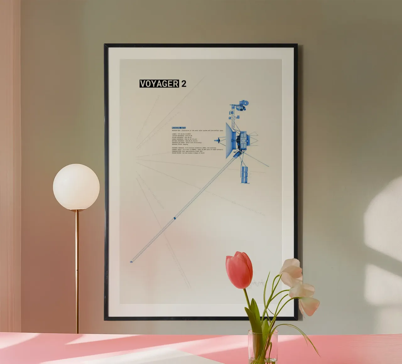 Voyager 2 SpaceProbe carta hahnemühle da ztrick