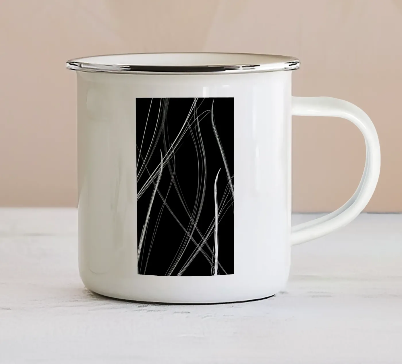 Trails Emaille Tasse von XOXO Arte