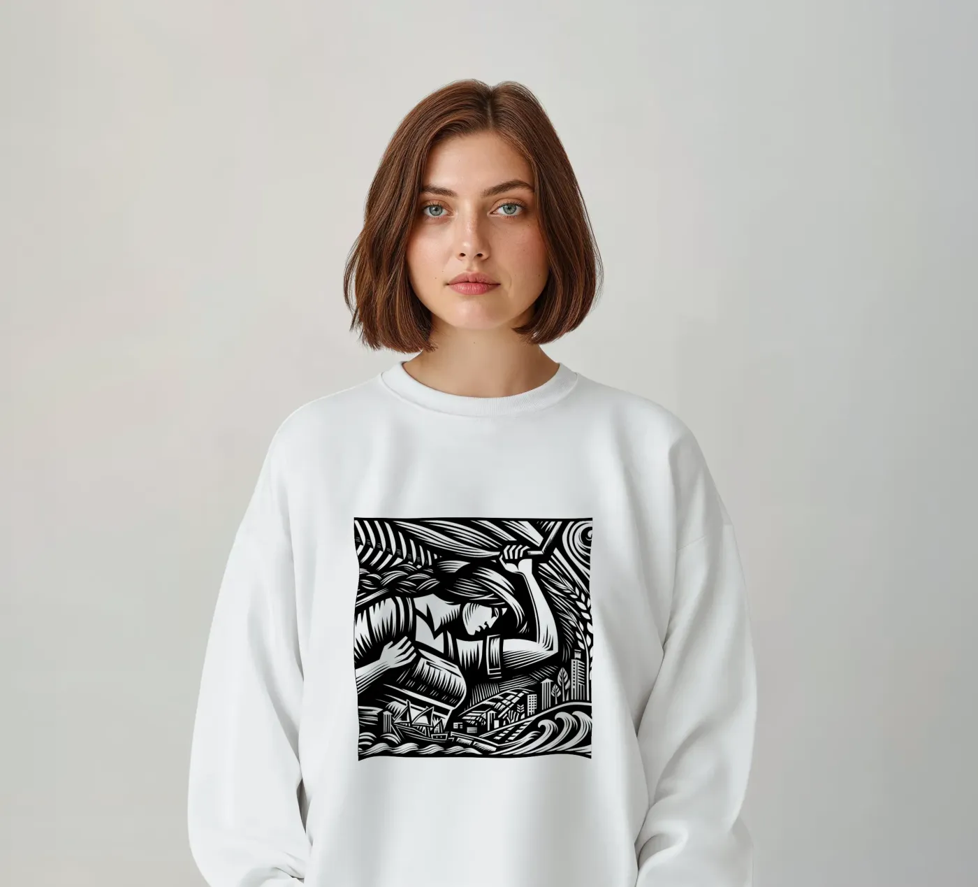 Operaio espressionista felpa da Mohs