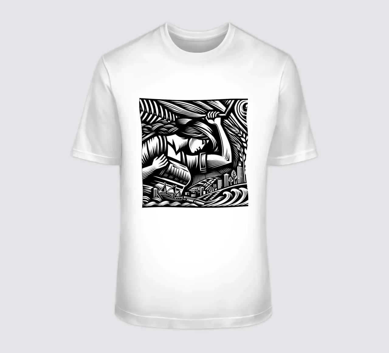Operaio espressionista t-shirt da Mohs