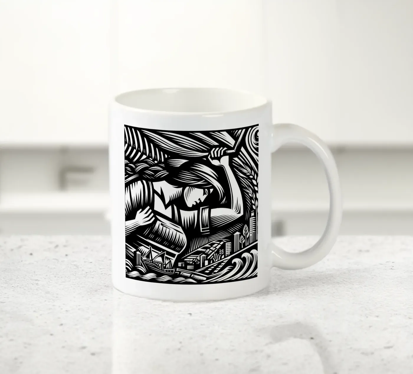 Operaio espressionista tazza in ceramica da Mohs