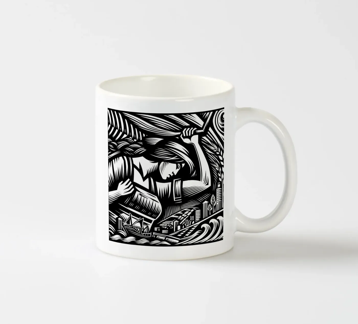 Operaio espressionista tazza in ceramica da Mohs