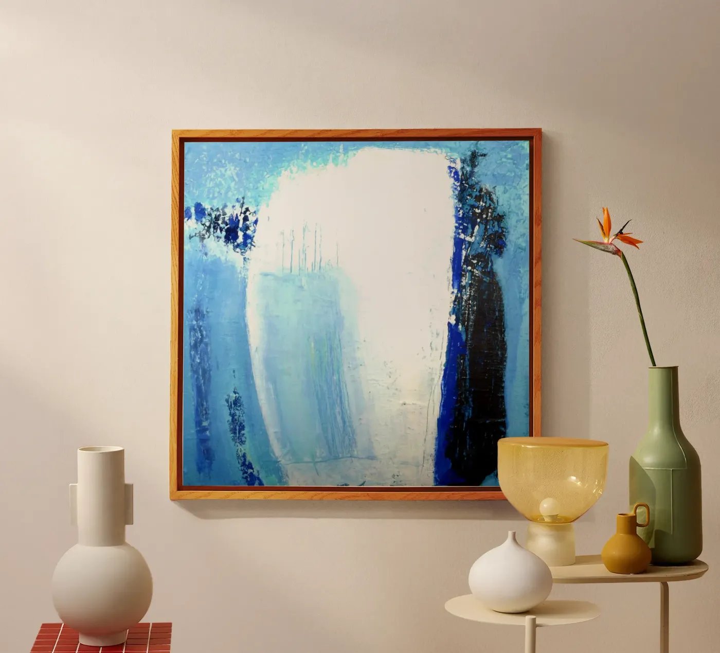 Blaue Impressionen 6 plexiglass da Anita Gewald