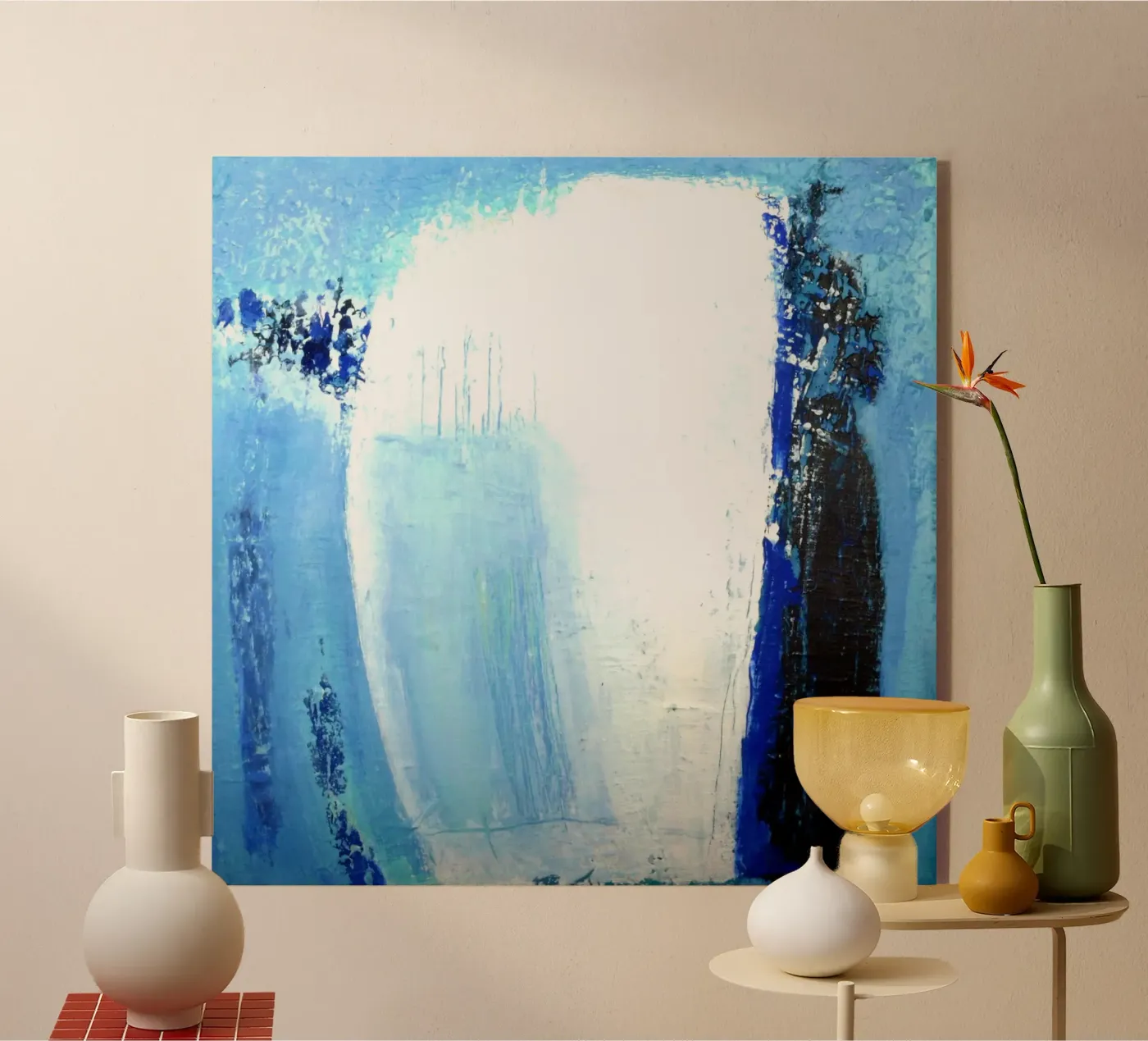 Blaue Impressionen 6 plexiglass da Anita Gewald