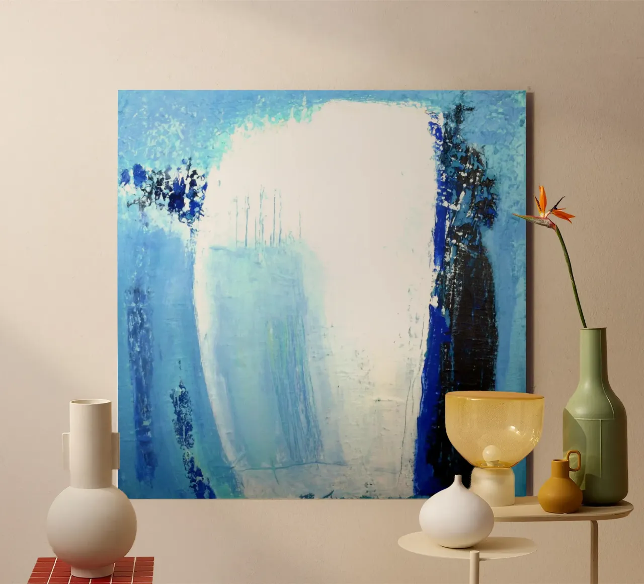 Blaue Impressionen 6 alluminio dibond da Anita Gewald