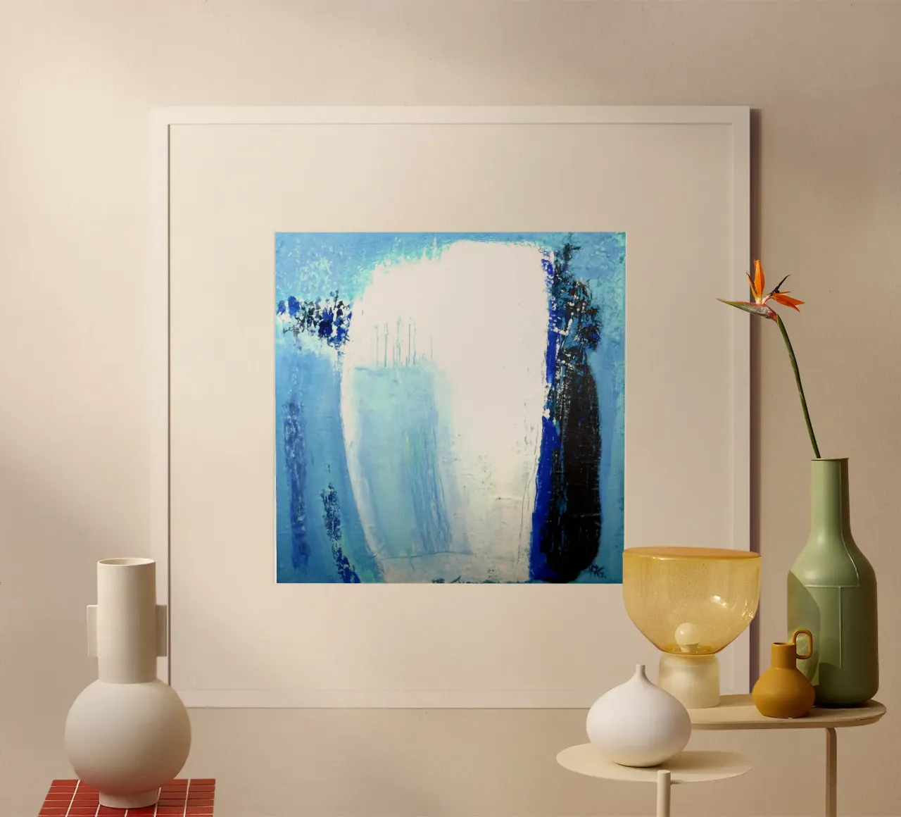 Blaue Impressionen 6 poster da Anita Gewald