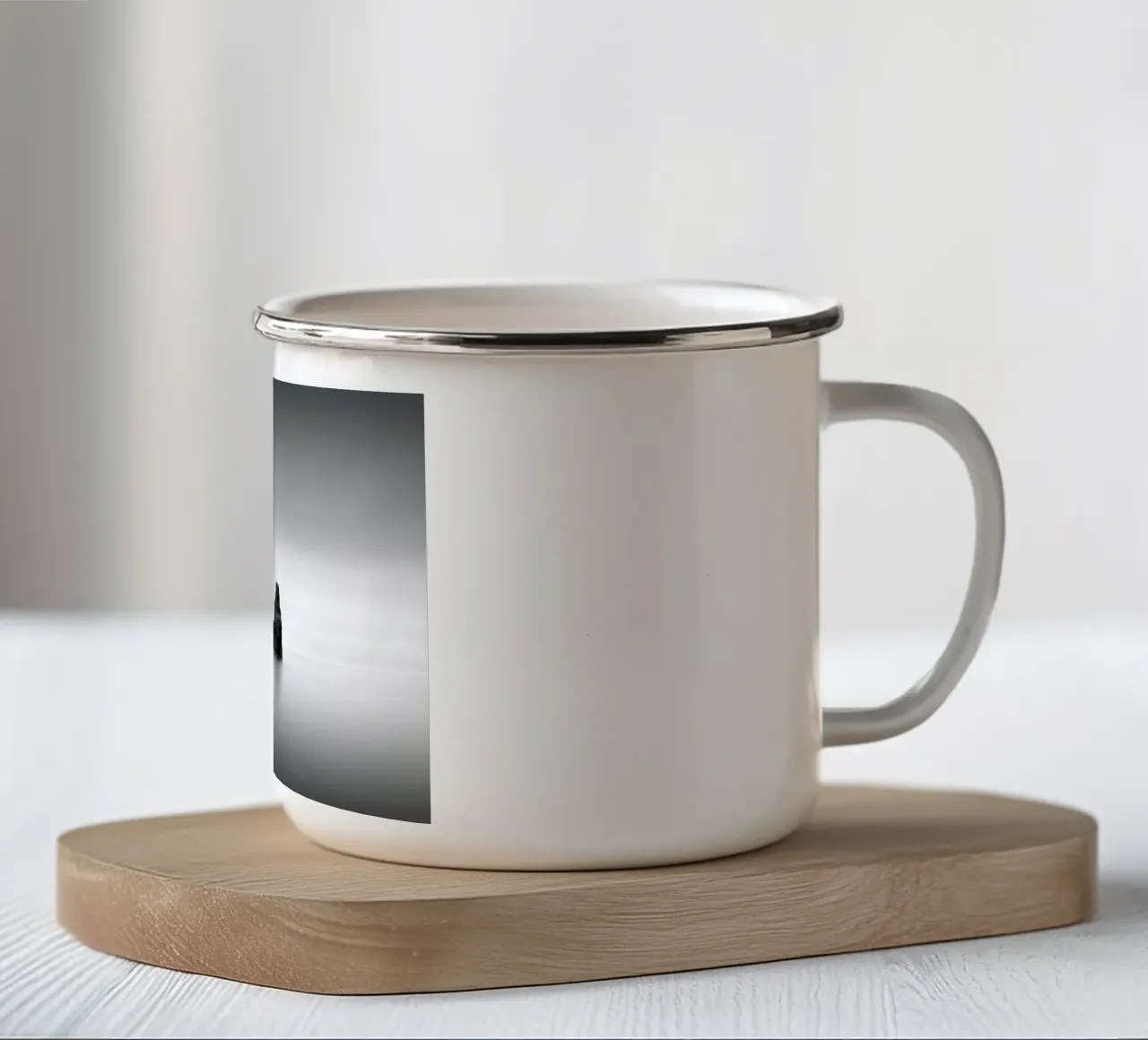 Rocha Solitária tazza in smalto da Michael J. Reibert