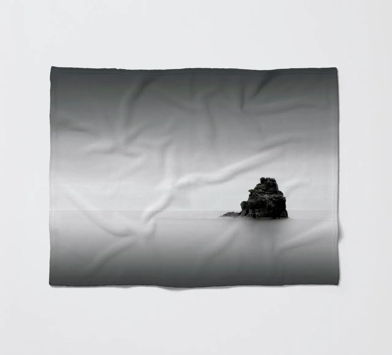 Rocha Solitária fleece blanket by Michael J. Reibert
