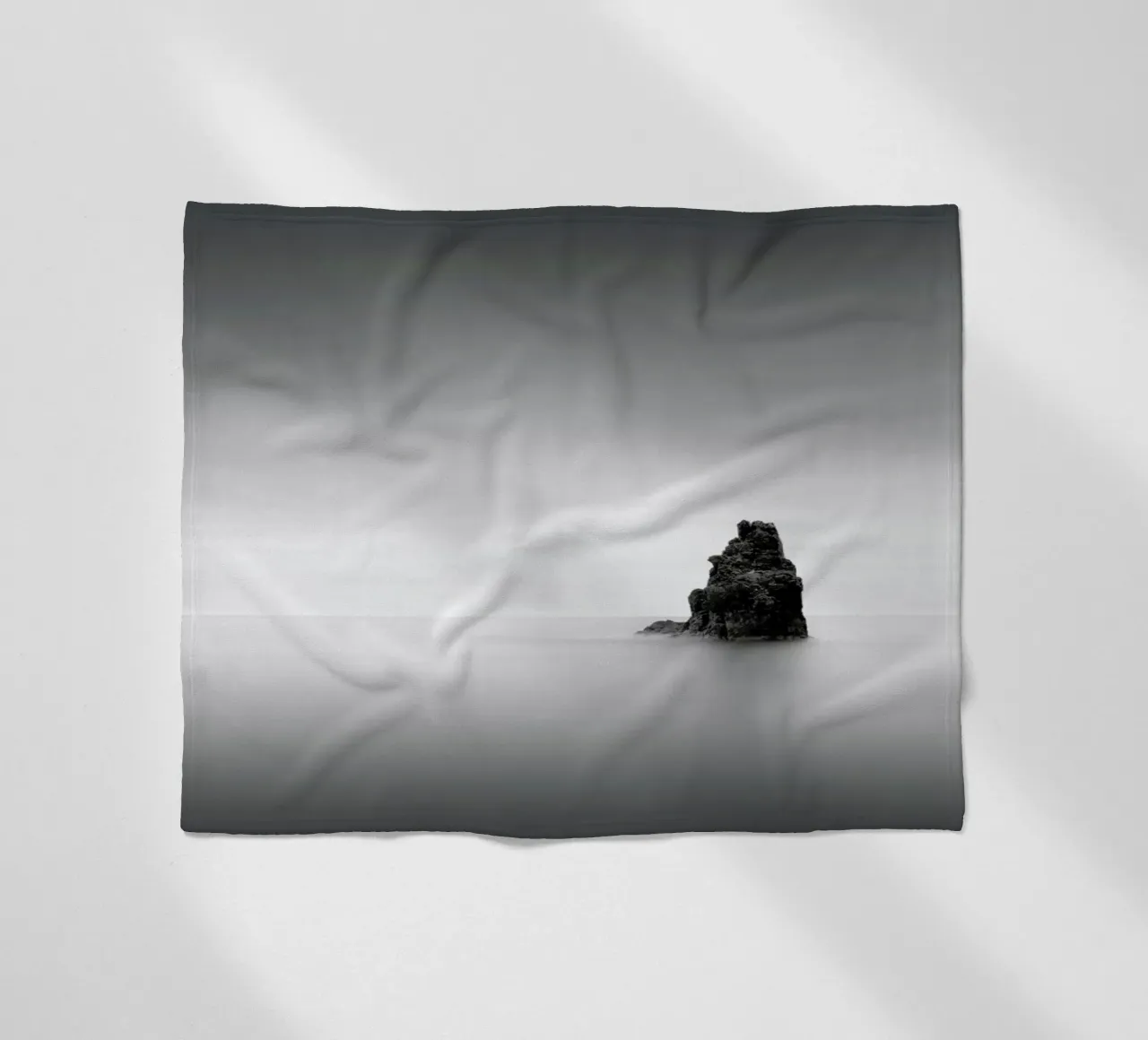 Rocha Solitária fleece blanket by Michael J. Reibert