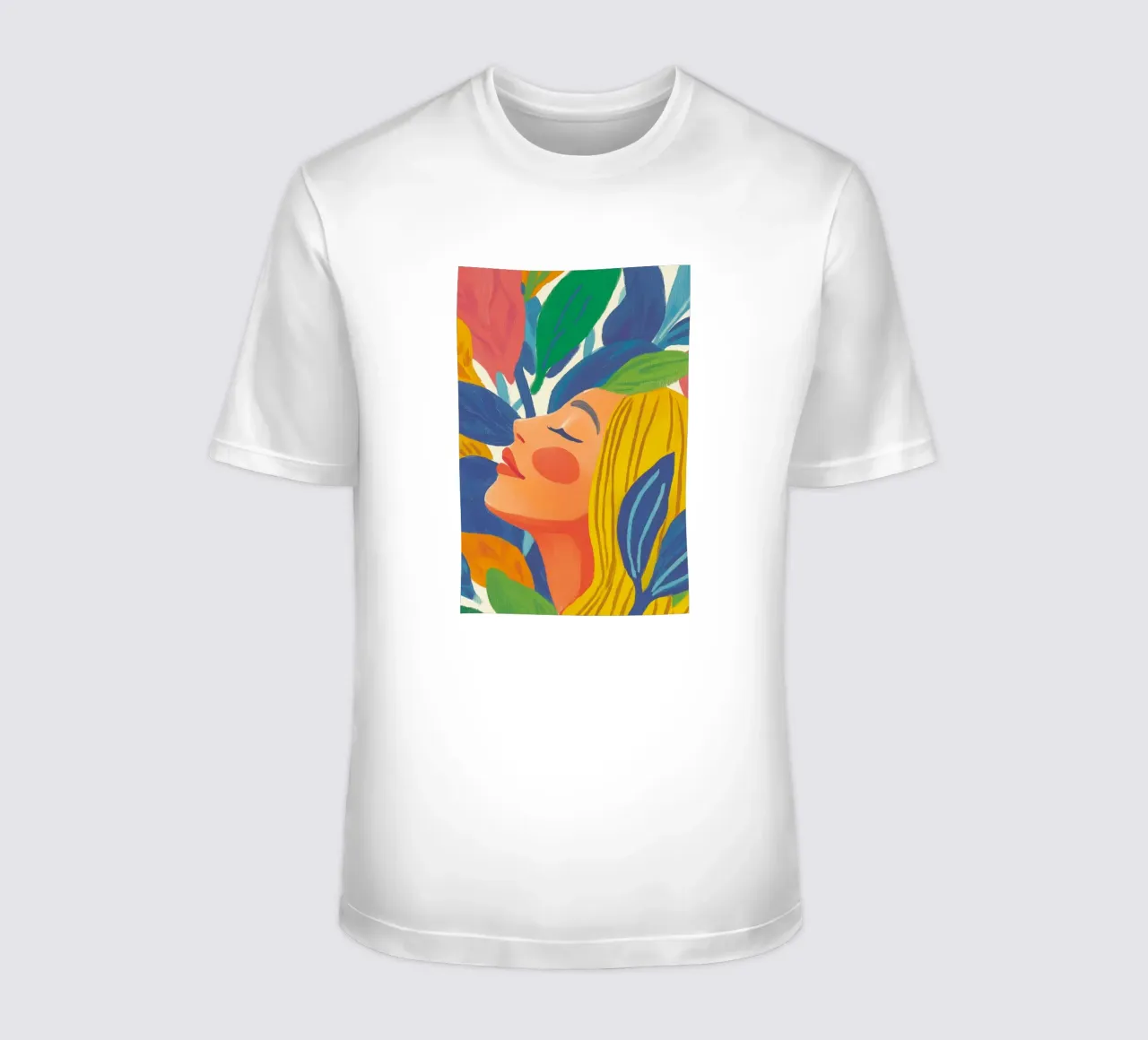 Colourful feminine elegance t-shirt by Carinaprint
