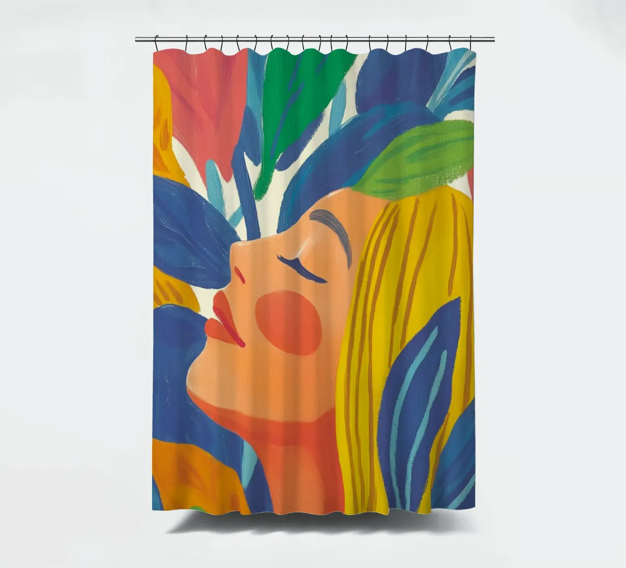 Colourful feminine elegance shower curtain by Carinaprint