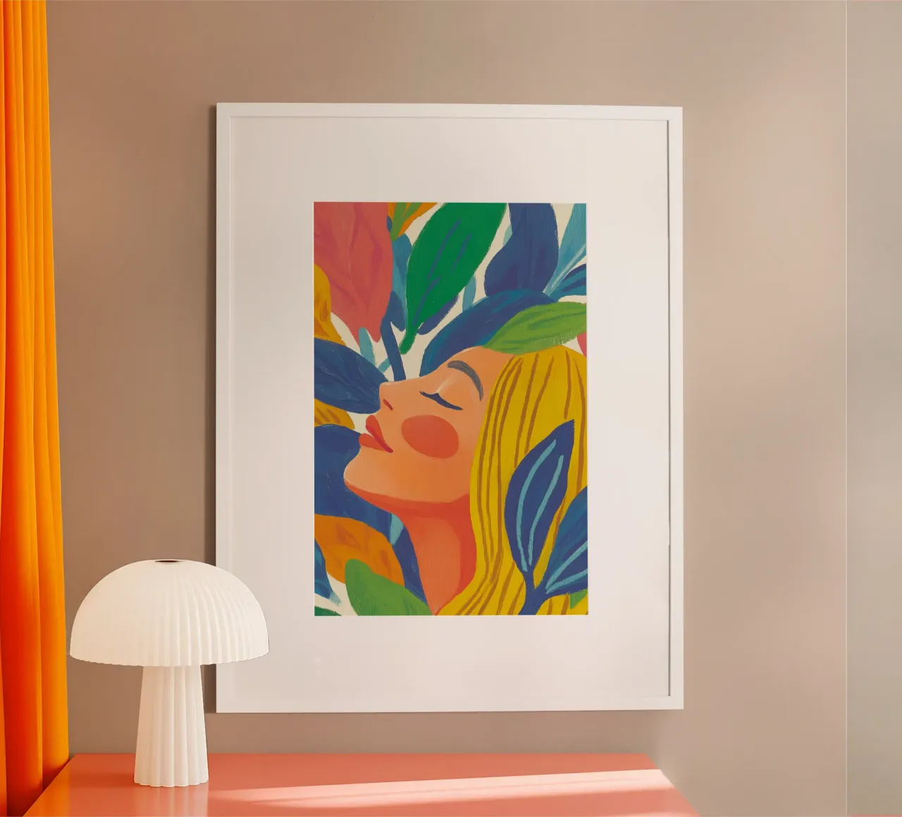 Eleganza femminile colorata carta hahnemühle da Carinaprint