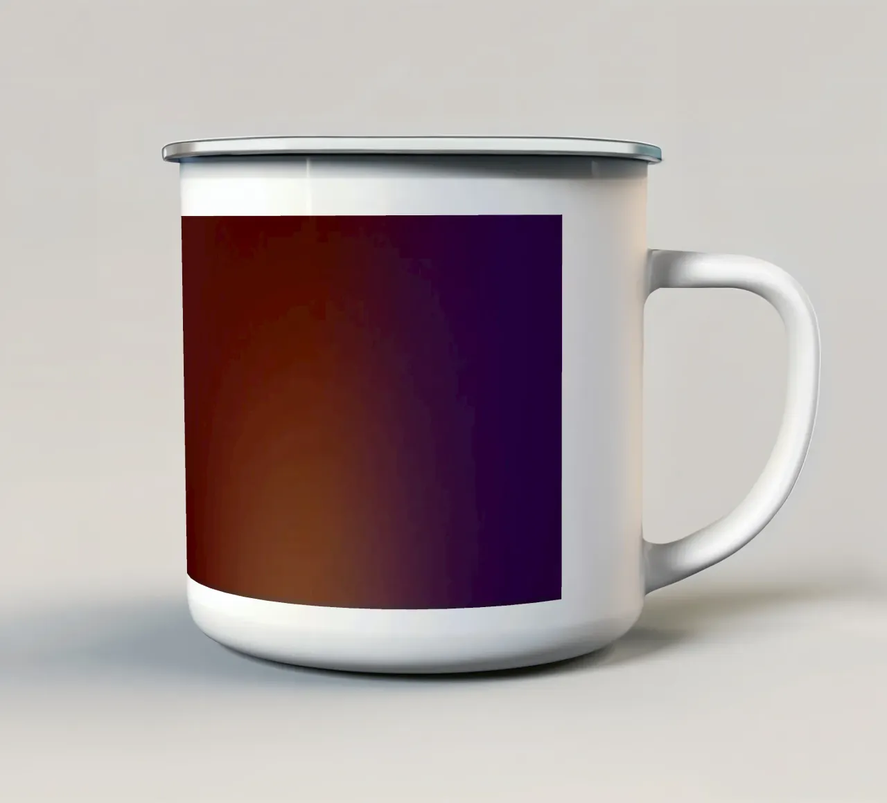 Silenzio bruciato tazza in smalto da Inside out