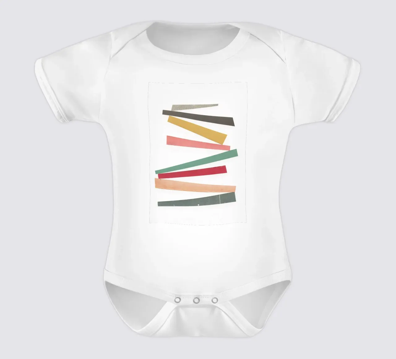 Astratto 033 body neonato maniche corte da Cassia Beck Collage