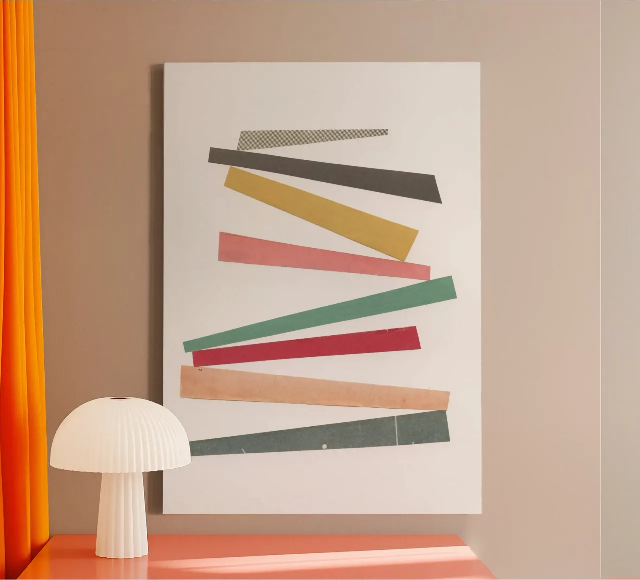 Abstract 033 canvas by Cassia Beck Collage
