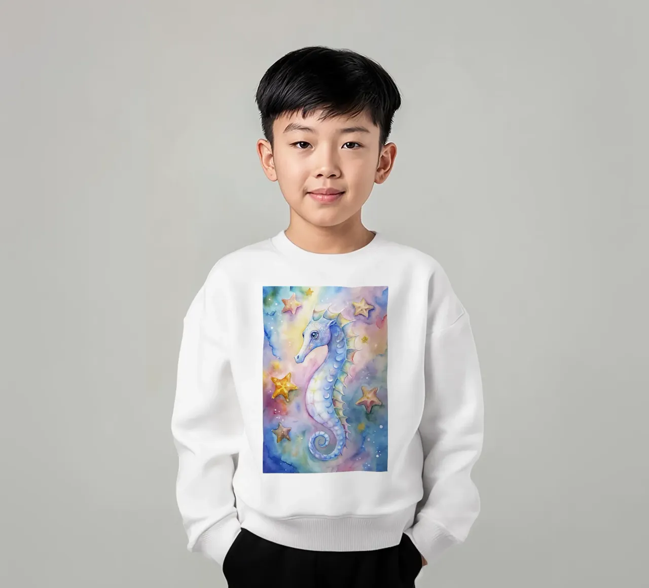 Cavallo di mare felpa bambino da 🎁 ARTVI-SHOP