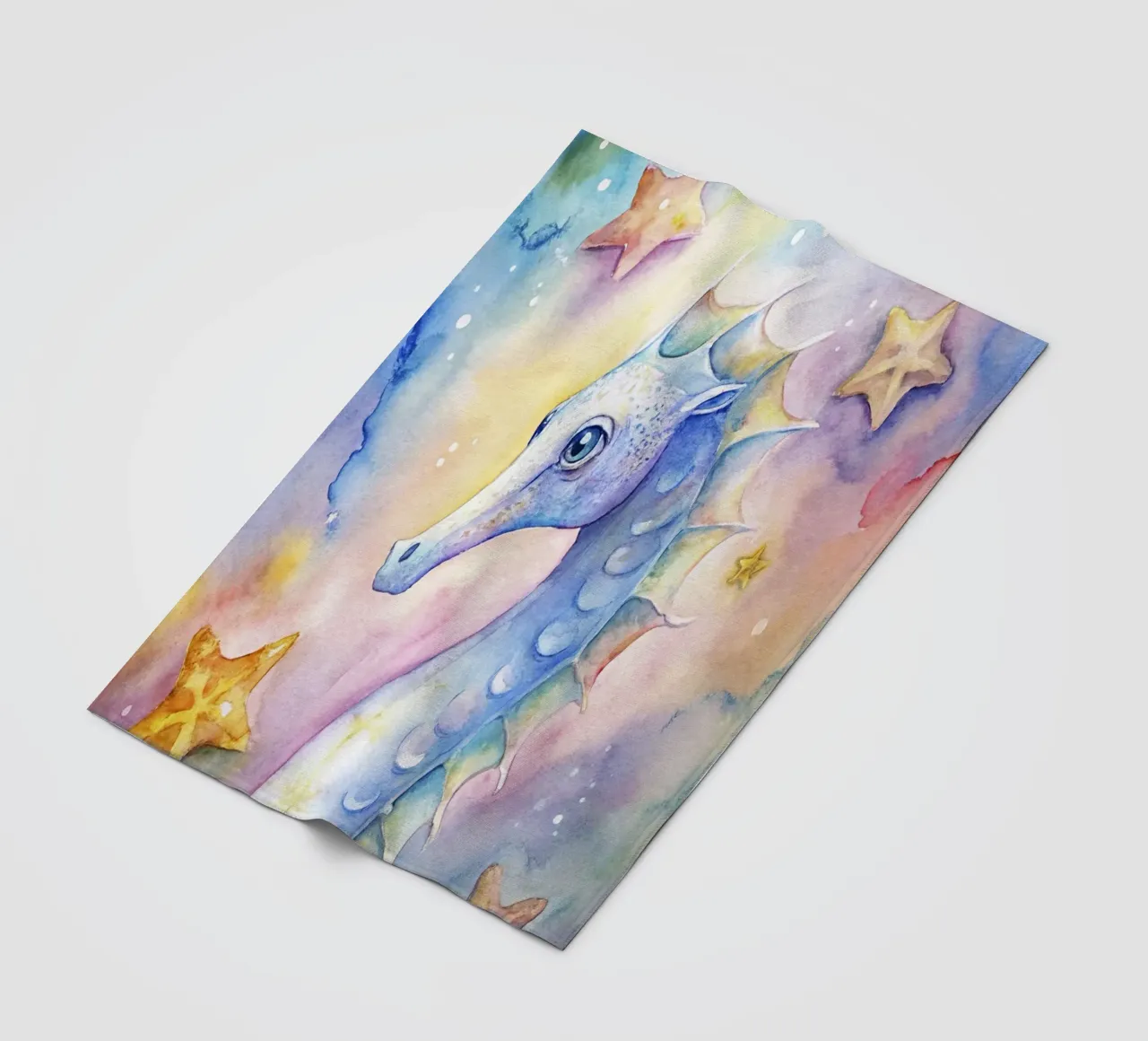 Sea horse fleece blanket by 🎁 ARTVI-SHOP