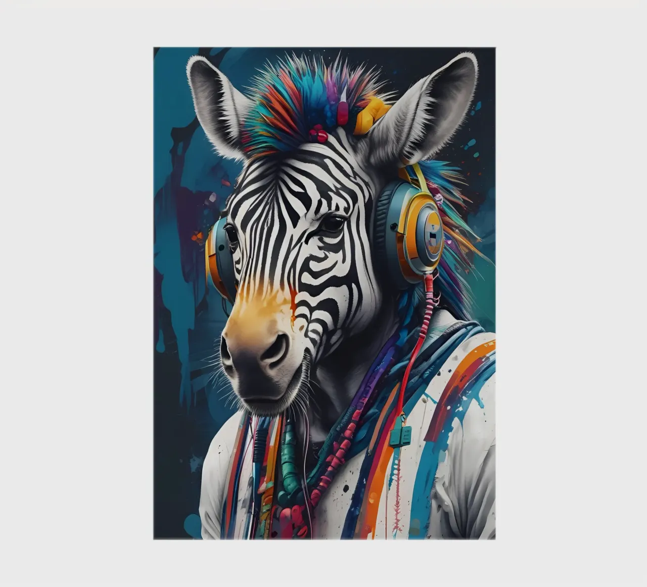 Zebra meloman notebook by MakArena