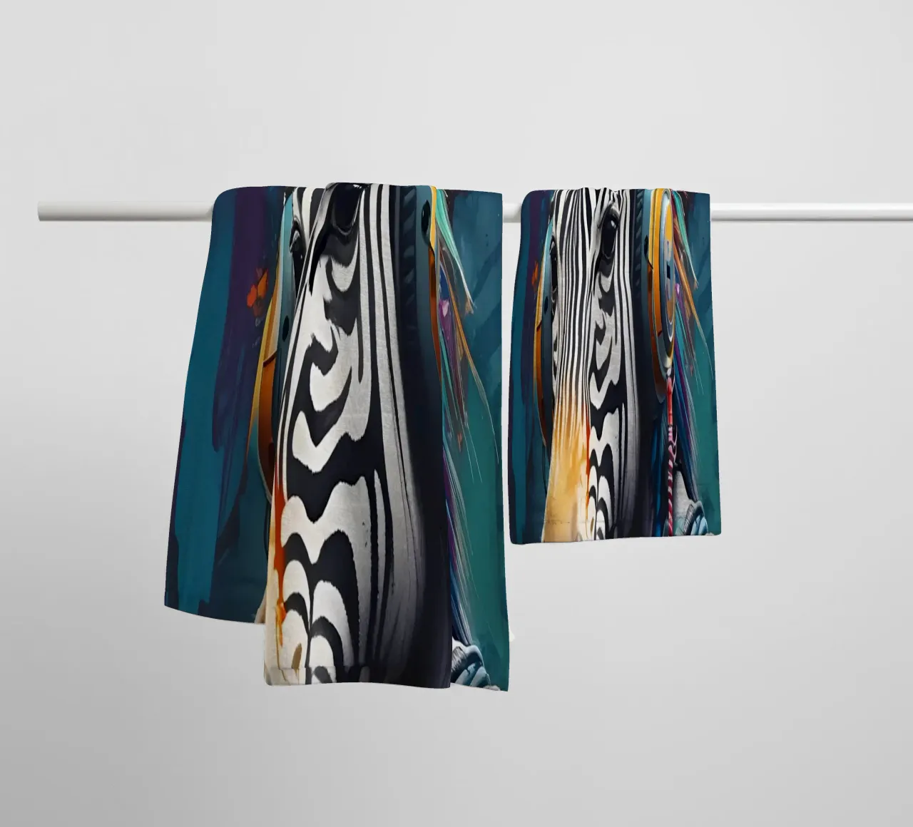 Zebra meloman towel by MakArena