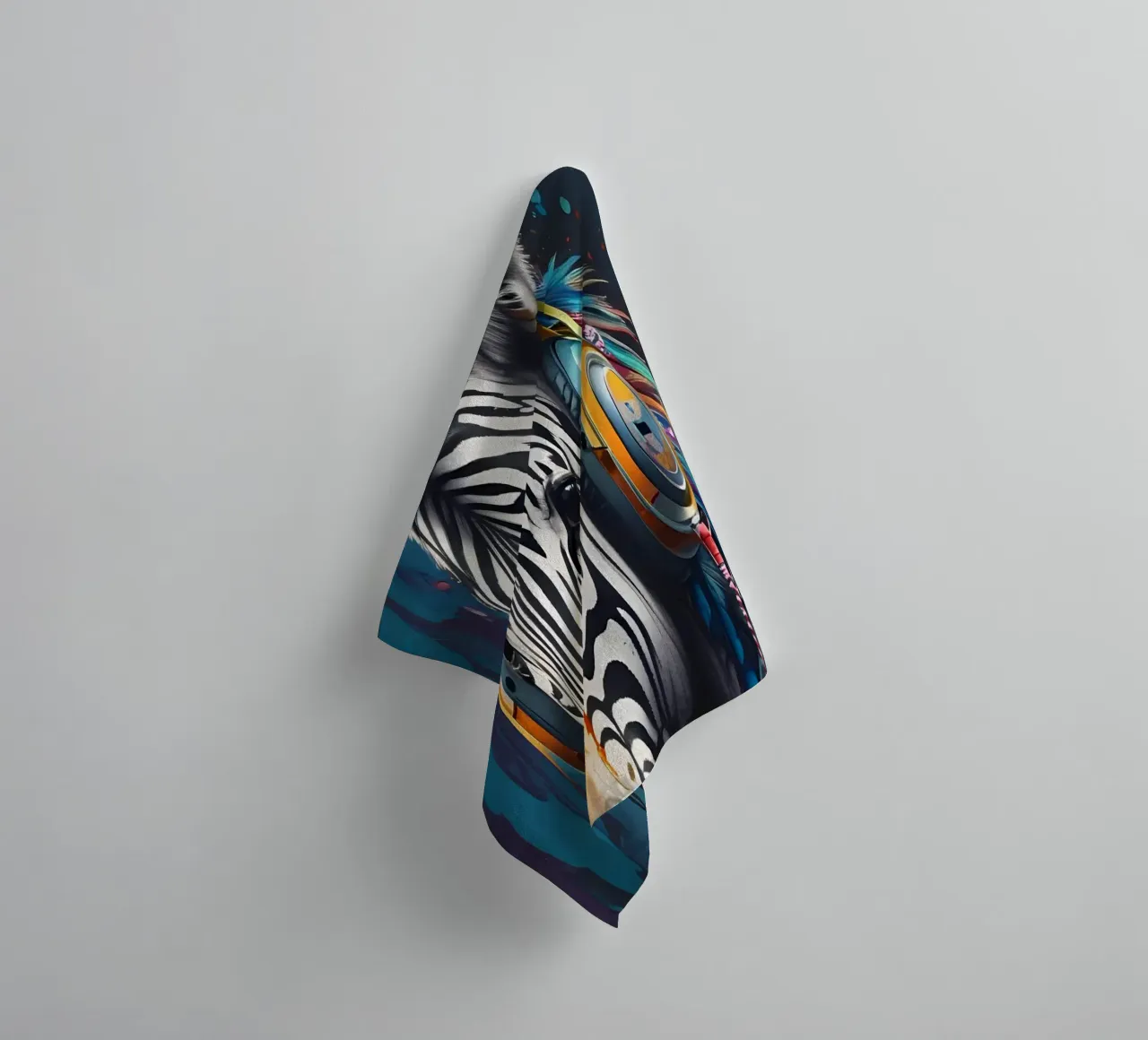 Zebra meloman towel by MakArena