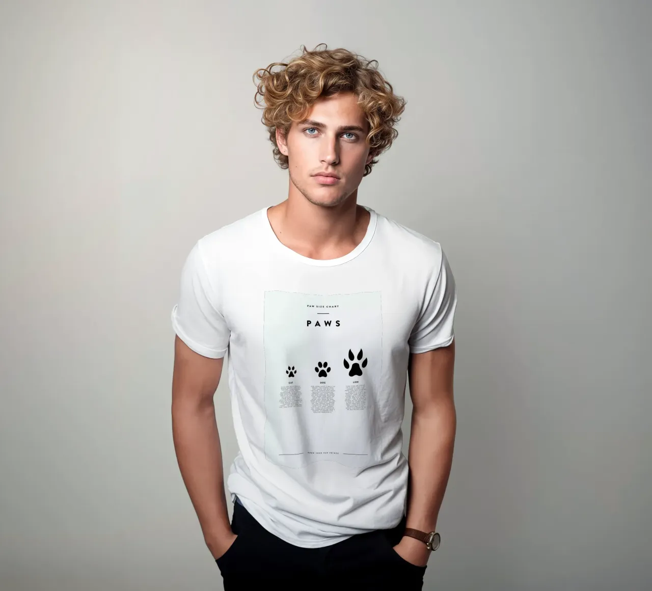 Animal sizing chart t-shirt da daylight design studio