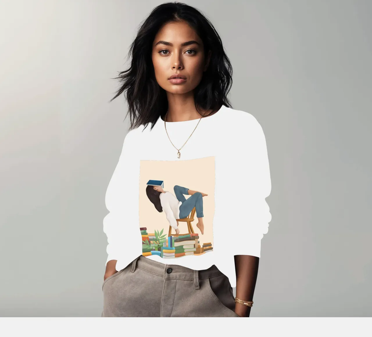 Lost in my books felpa da Flow Line