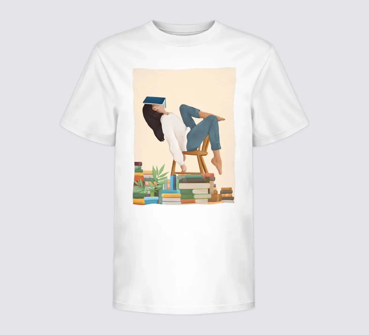 Lost in my books Kinder T-Shirt von Flow Line