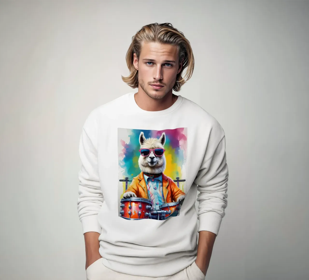 Lama e tamburi felpa da MakArena