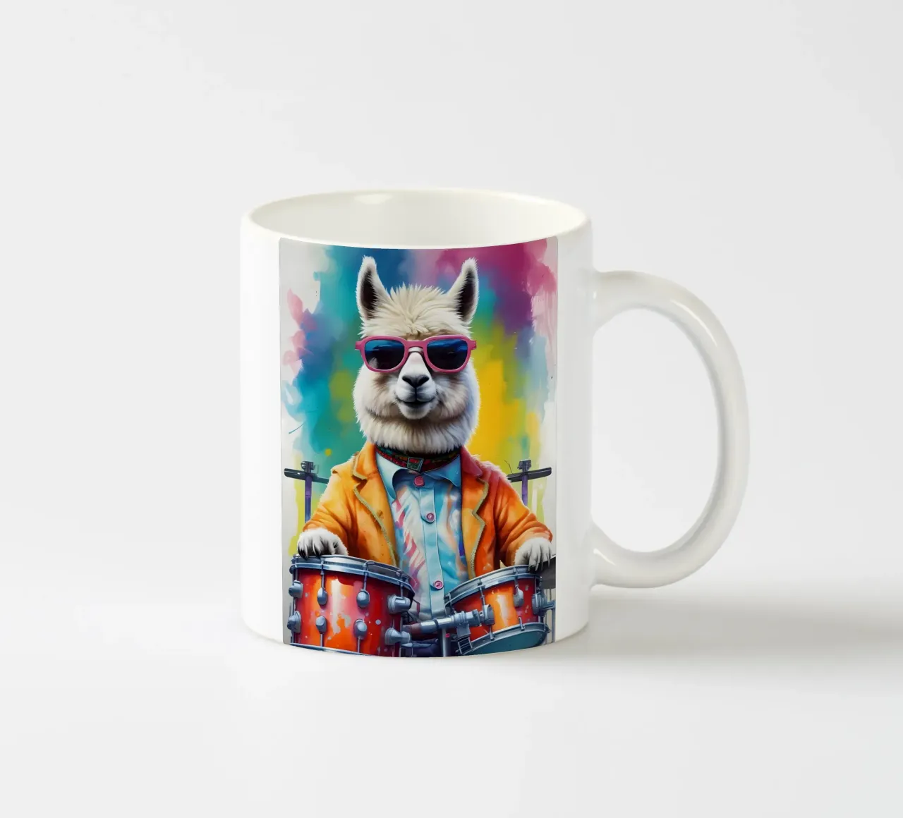 Lama e tamburi tazza in ceramica da MakArena