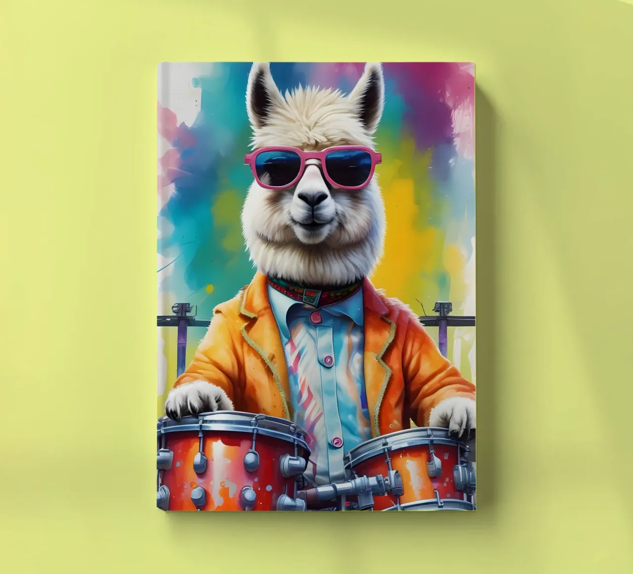 Lama and drums notebook by MakArena