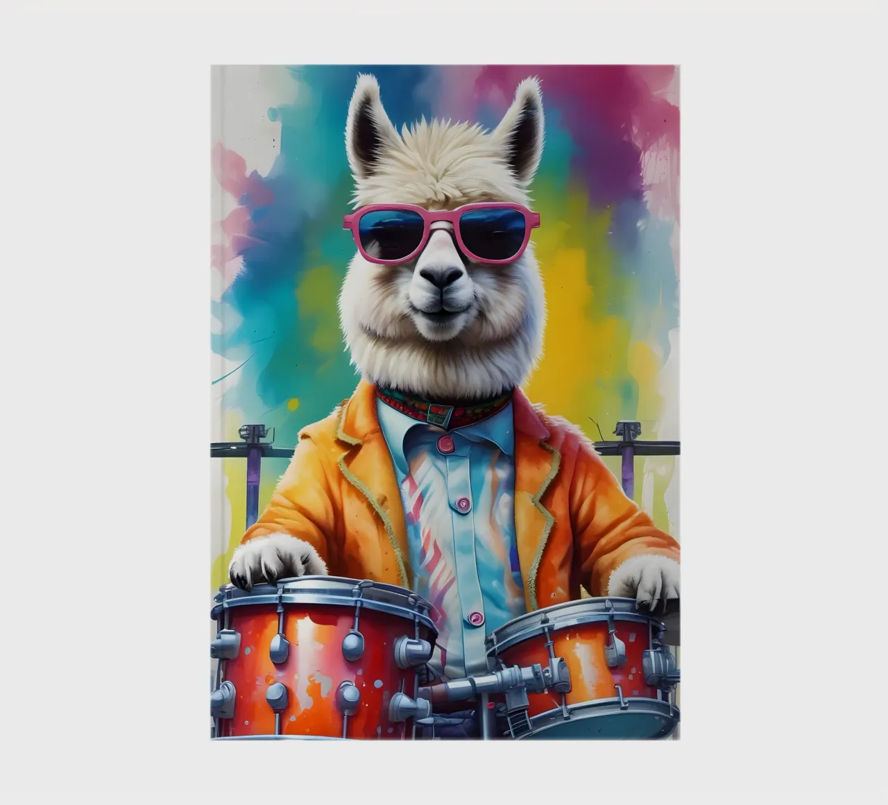 Lama and drums notebook by MakArena