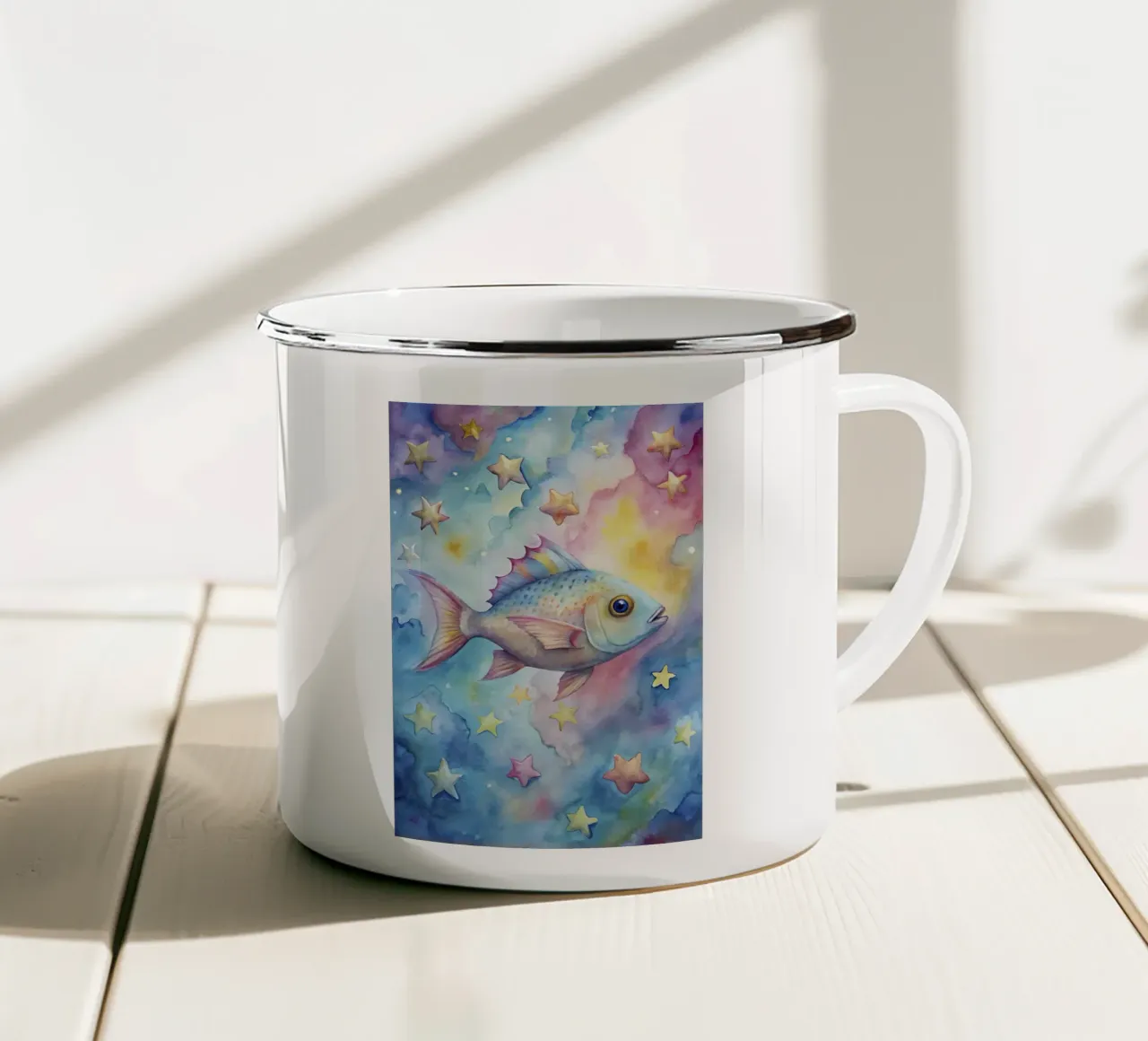 pesci tropicali tazza in smalto da 🎁 ARTVI-SHOP