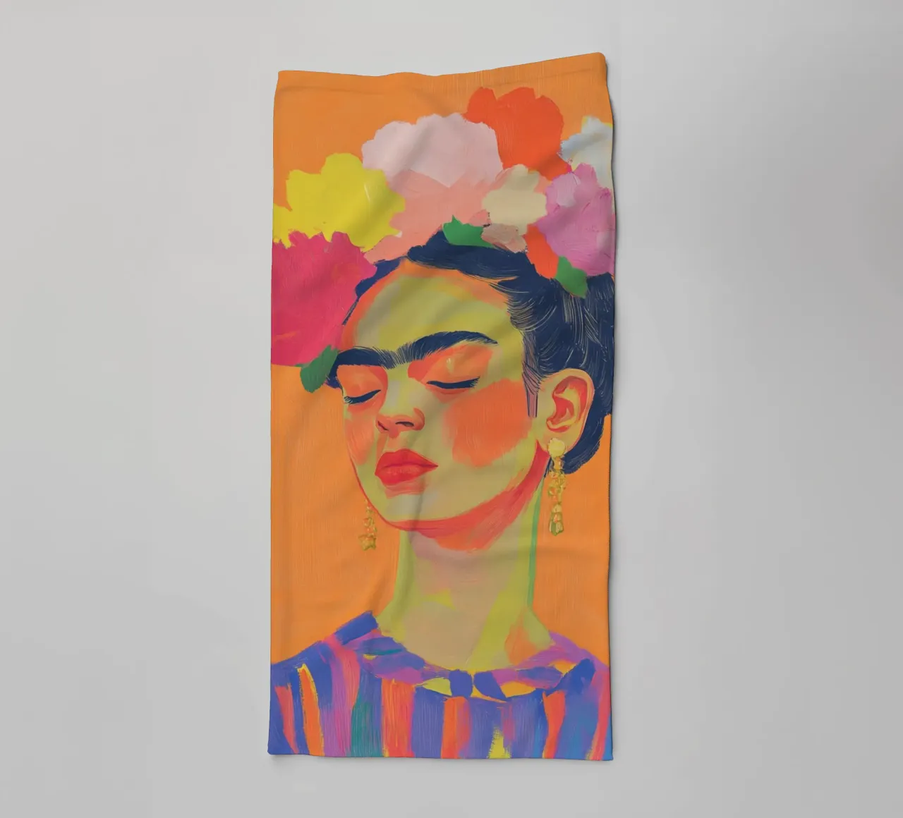 Frida popart Dots asciugamano da bagno da Carinaprint
