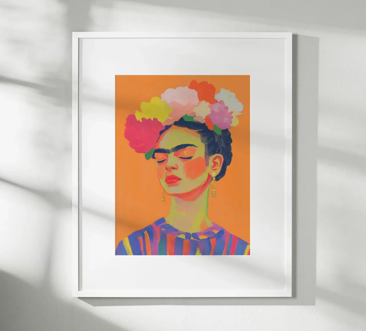 Frida popart Dots carta hahnemühle da Carinaprint