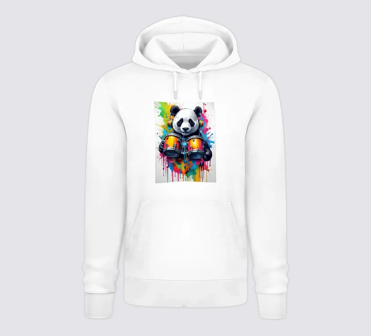 Panda e tamburi felpa con cappuccio da MakArena