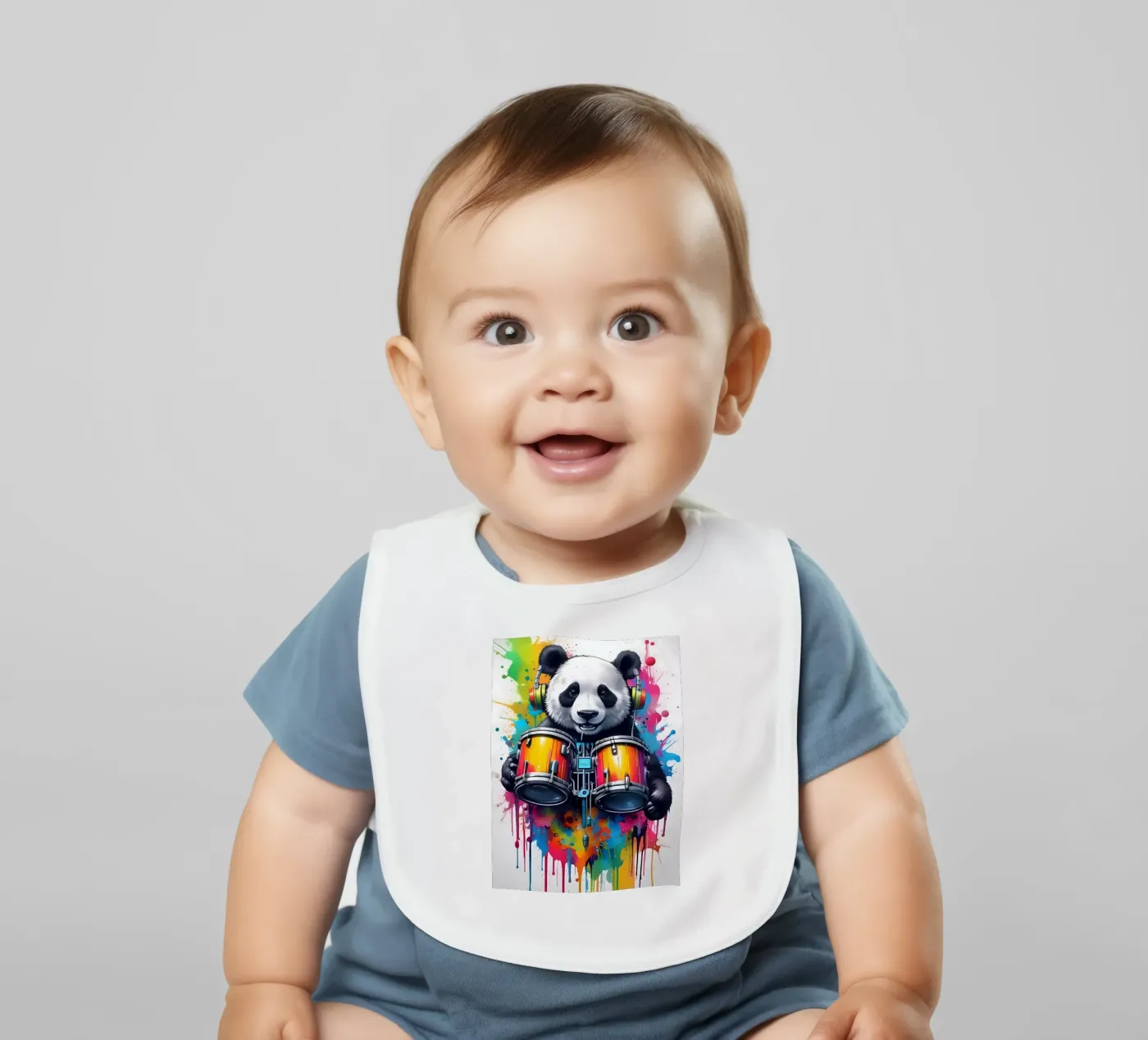 Panda e tamburi bavaglino da MakArena