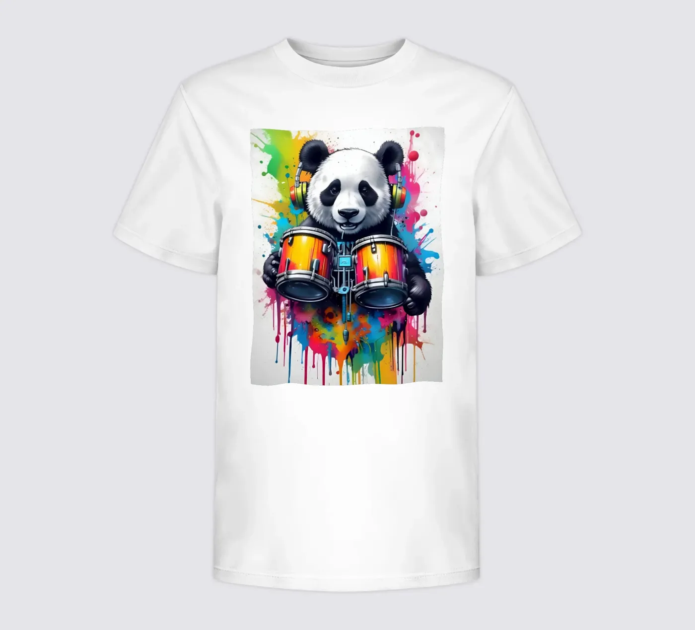 Panda e tamburi t-shirt bambini da MakArena