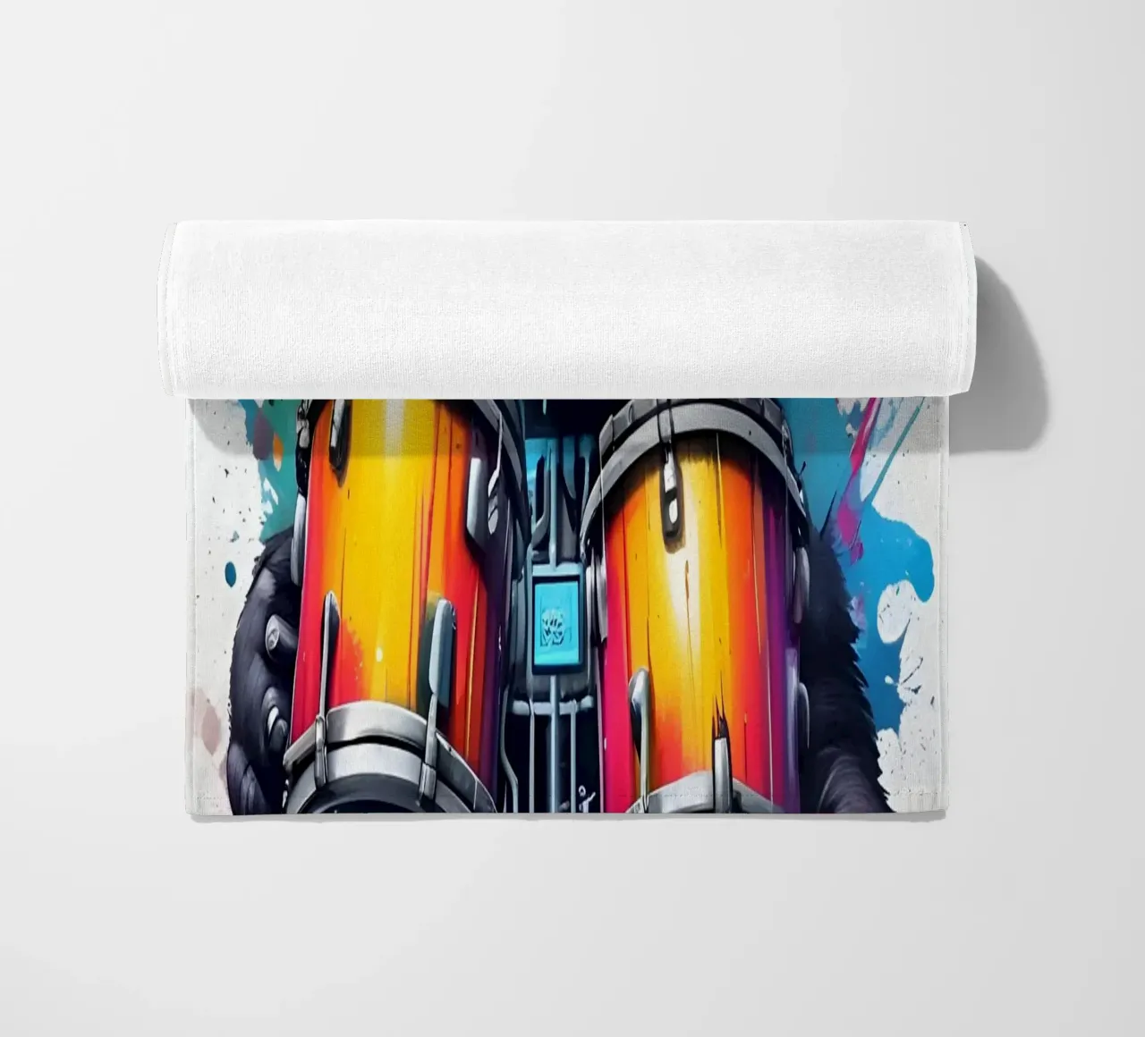 Panda e tamburi telo mare da MakArena