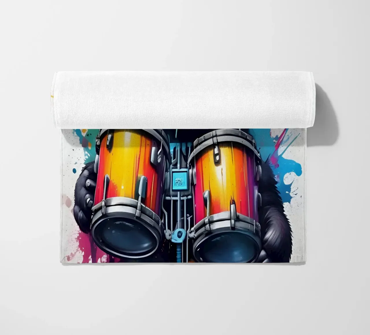 Panda e tamburi telo mare da MakArena