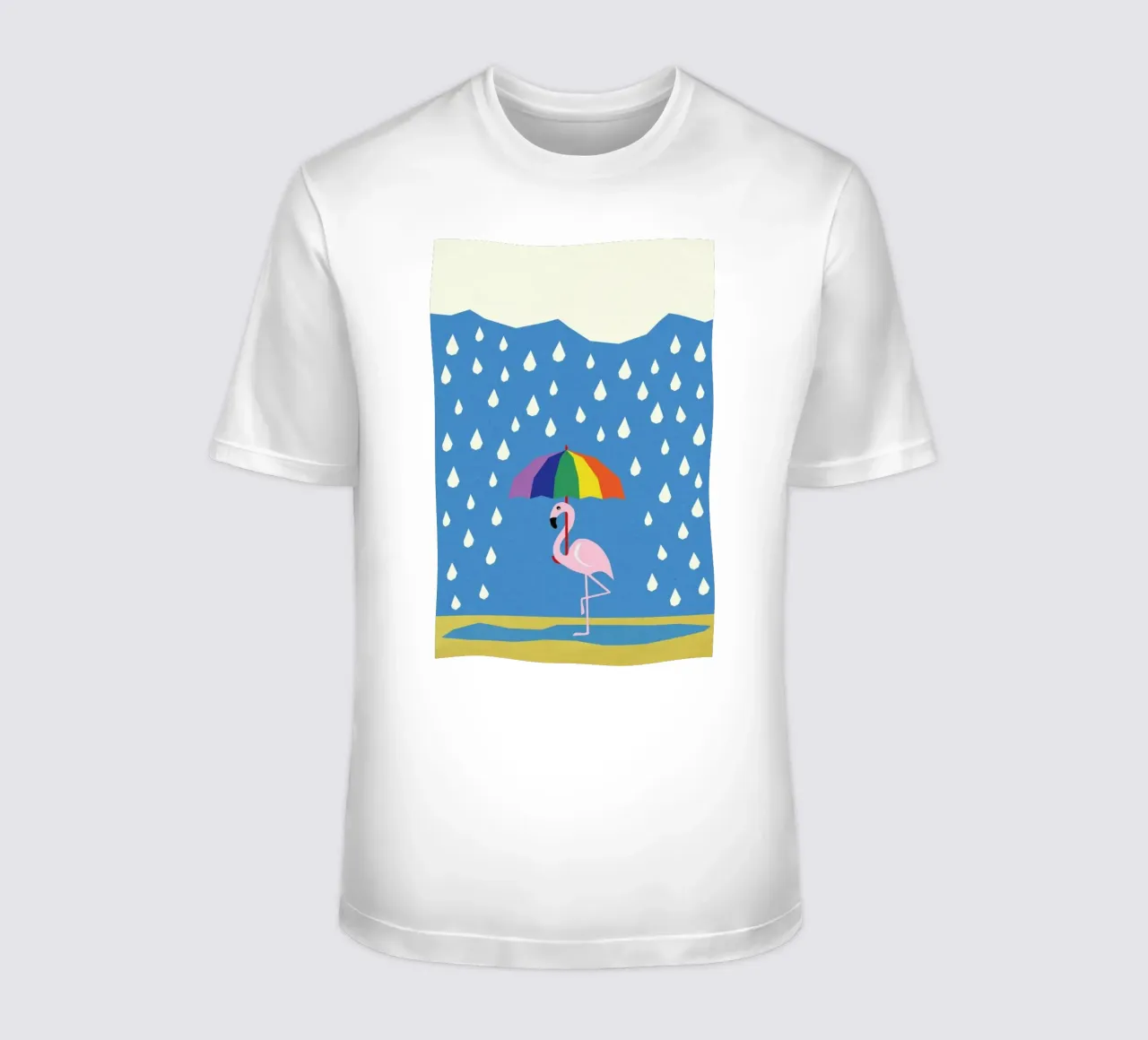 Flamingo de Umbrella T-Shirt von Rosi Feist
