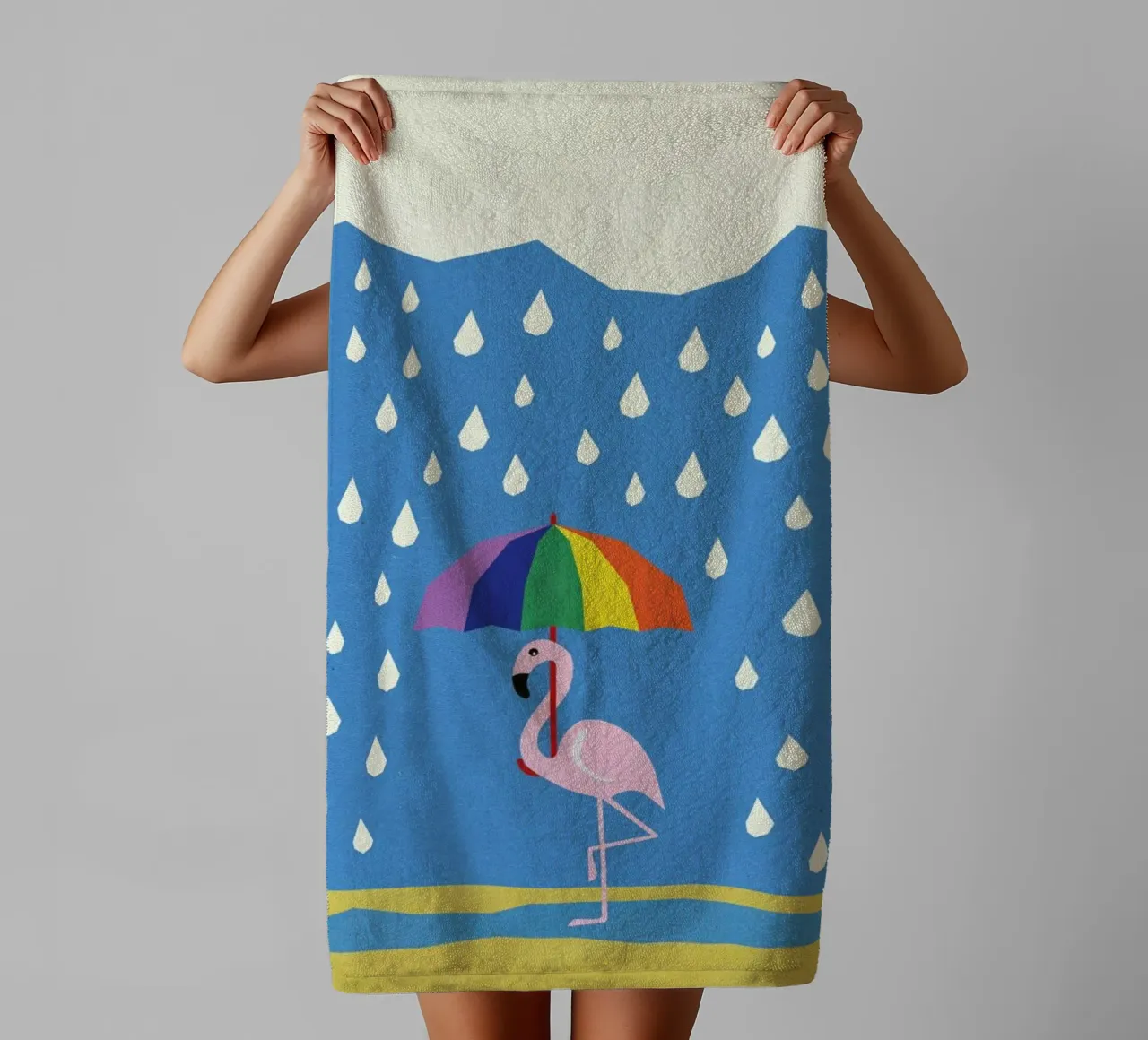 Flamingo de Umbrella asciugamano da bagno da Rosi Feist