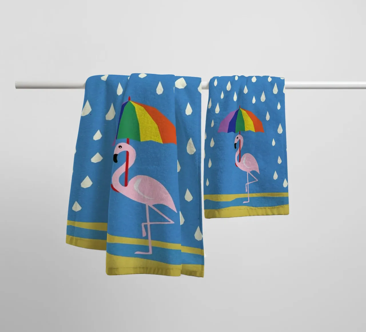 Flamingo de Umbrella asciugamano da bagno da Rosi Feist